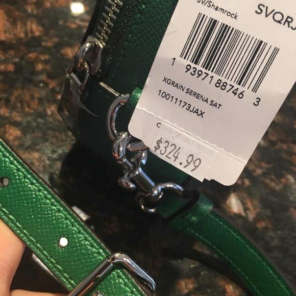 Coach Serena Satchel Top Handle Shamrock Green NWT - Picture 13 of 13